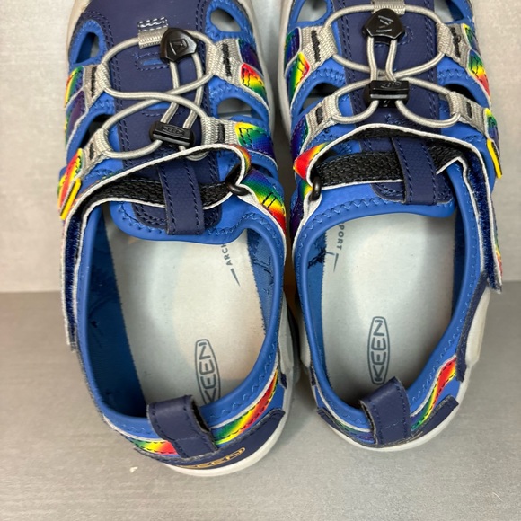 Keen | NEW! Knotch Creek Water Sandals - Blue Multicolor ; Kids 4 - Picture 6 of 8